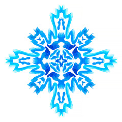 snowflake isolated on white