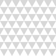 Obraz premium Gray and white background. Triangle pattern. Geometrical simple image illustration. Seamless pattern. Triangle mosaic pattern vector background.