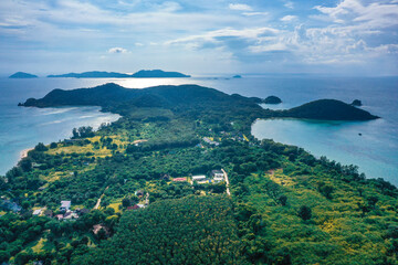 Koh Mak tropical island and its paradise beach near koh Chang, Trat, Thailand