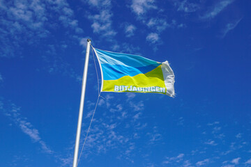 Flagge Butjadingen an der Nordsee