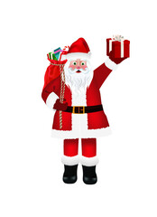 Santa Clause isolated. vector illustration