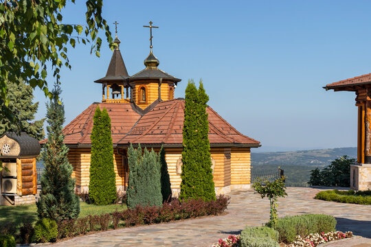 Medieval Orthodox Lesje monastery, Serbia