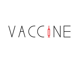 Vaccinated logo design. I am vaccinated badge. Covid-19 vaccination. Vaccine awareness sign. Wearable badge. Coronavirus pandemic medicine.