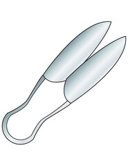 Ancient scissors vector