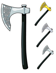 axe Viking Weapon Vector