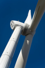 Modern wind turbine generating clean and sustainable electricity.