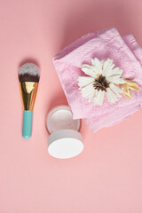 hygiene items cosmetics health procedures isolated background