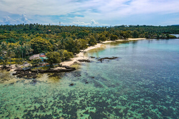 Koh Mak tropical island and its paradise beach near koh Chang, Trat, Thailand