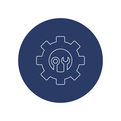Industrial engineering tools icon vector