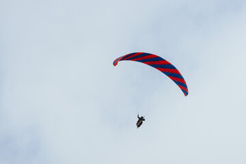 Paraglider Pilot Flying - 467016747