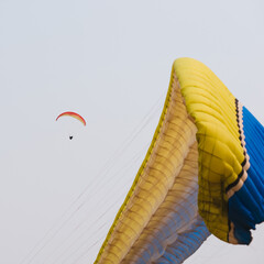 Paraglider Pilot Flying - 467016918