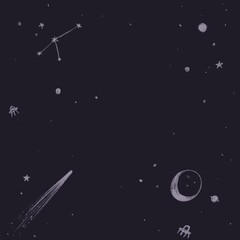 Obraz na płótnie Canvas night galaxy sky space background with stars