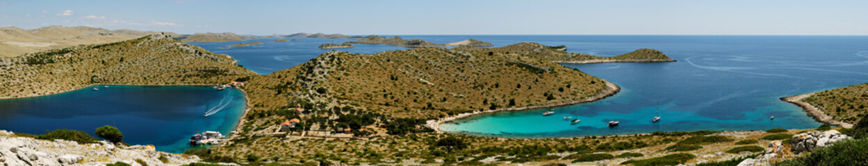 Archipel des Kornati depuis l’île de Levrnaka, Croatie