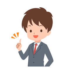 色々なポーズのビジネスマンのイラスト