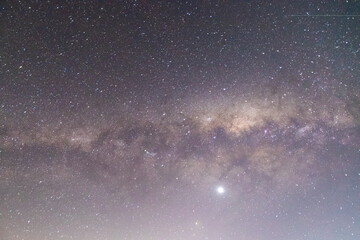 astrophotography, nebula and starry night