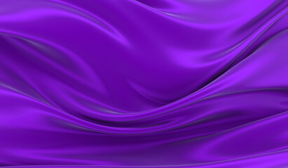 Violet silk background. Waves of red silk full screen. Abstract elegant background for your project.