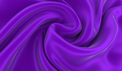 Violet silk background. Waves of red silk full screen. Abstract elegant background for your project.