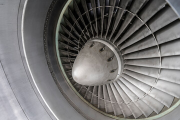 air intake fan of a jet engine