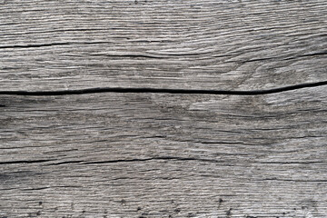 Old, gray, cracked wood 