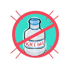illustration on the topic of anti-vaccination