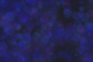 Dark blue background with circle shaped bokeh spots