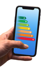 Energy Performance Certificate - Illustration of EPC ratings to display energy efficiency