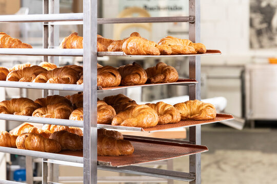 croissant in the baking