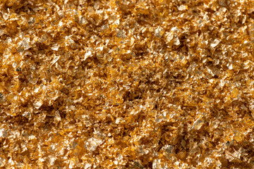 金色に輝く美しい金粉