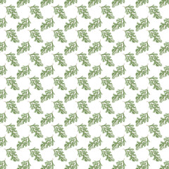 Padr&atilde;o estampa de natal folhagem de pinheiro