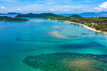 Koh Mak tropical island and its paradise beach near koh Chang, Trat, Thailand