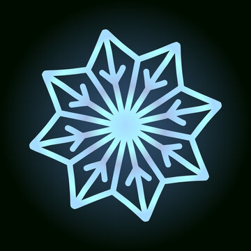 recommend clip art: beautiful snowflake for winter design, symbol of new year and christmas holidays