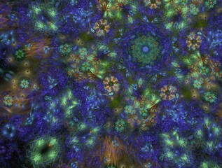 Imaginatory fractal abstract background Image