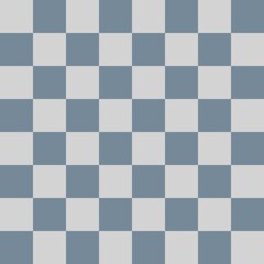 Checkerboard 8 by 8. Light Slate Grey and Light grey colors of checkerboard. Chessboard, checkerboard texture. Squares pattern. Background.
