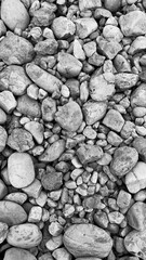 Rocks in black and white