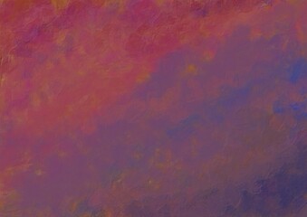 Abstract oil paint background grunge texture with red and purple gradient and brush strokes texture