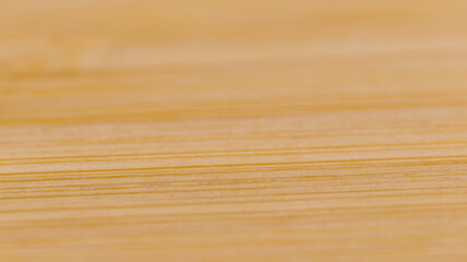 MACRO, DOF: Detailed close up shot of an empty handmade wooden cutting board.