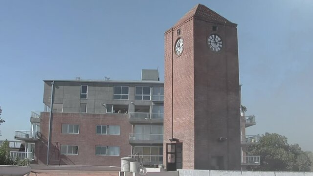 Clock Tower at the Honorable Deliberative Council of Tigre (Honorable Concejo Deliberante de Tigre), Buenos Aires Province, Argentina.  