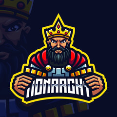 King Mascot Gaming Logo Template