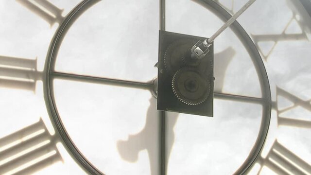 Inside the Clock Tower of the Municipal Building of Tigre, in Buenos Aires Province, Argentina. Close Up. 