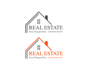 Real Estate Logo, House Logo Design Template Vector Illustration