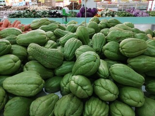 Chuchu for sale in the supermarket