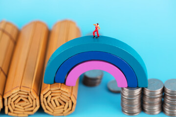 Roller skating on the Rainbow Bridge of wealth and knowledge
