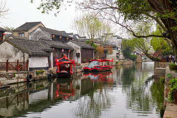 Fototapeta na wymiar Nanxun ancient town scenic in Huzhou city Zhejiang province, China.