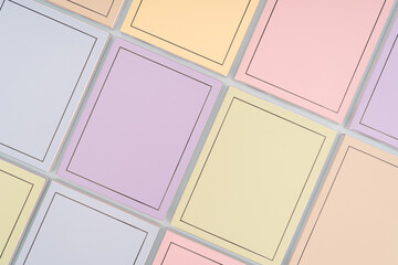Fototapeta premium A lot of cards of various colors