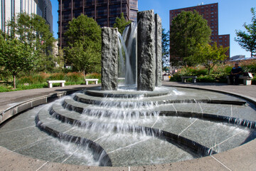 Water fountain or feature in the greater Pittsburgh Pennsylvania area. 