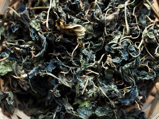 유기농 말린 고춧잎, 나물, 음식재료