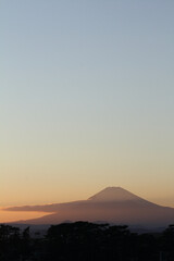 夕焼け富士