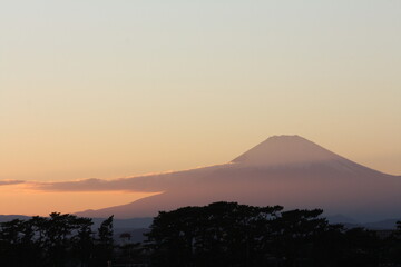 夕焼け富士