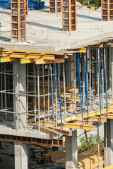Falsework used on skyscraper building.