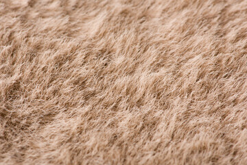 Brown texture faux fur fiber blanket rug